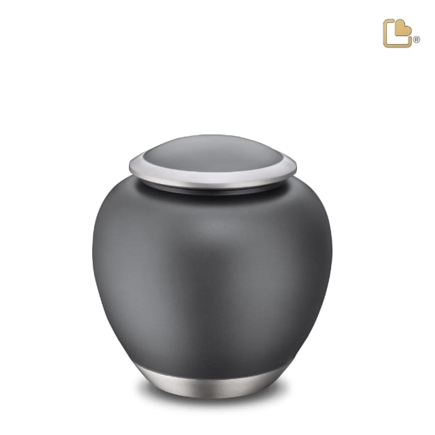 Shadow Pet Urn French Grey & Bru Pewter