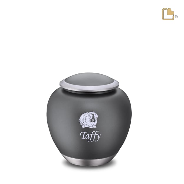 Shadow Pet Urn French Grey & Bru Pewter