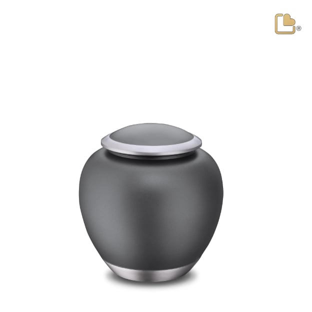 Shadow Pet Urn French Grey & Bru Pewter