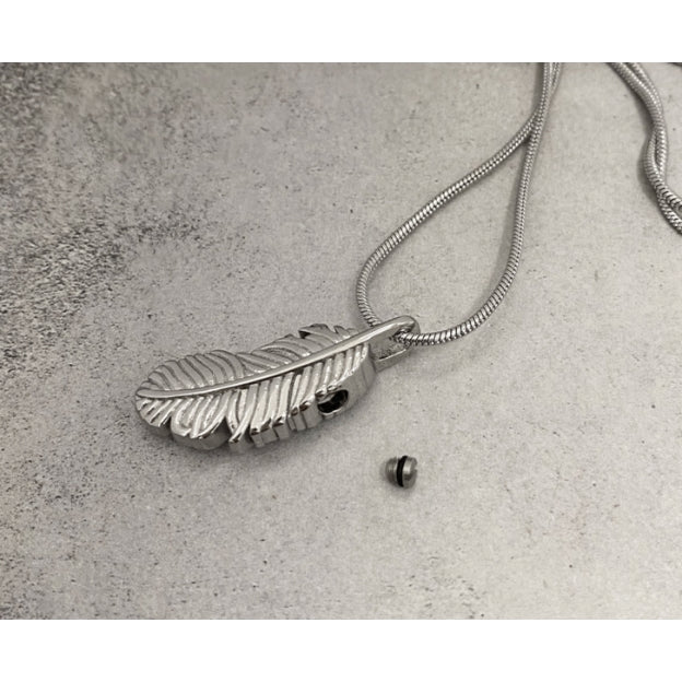 Feather Cremation Jewelry