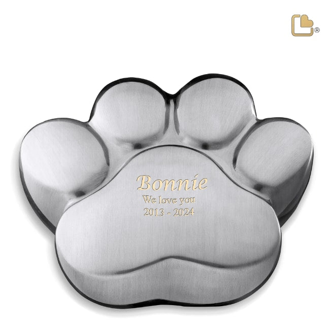 LovePaw Pet Urn Bru Pewter