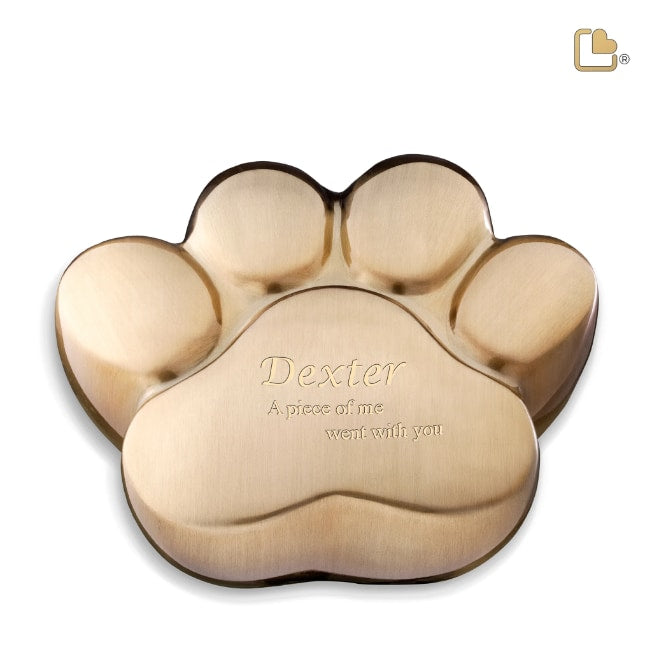 LovePaw Pet  Urn Bru Gold
