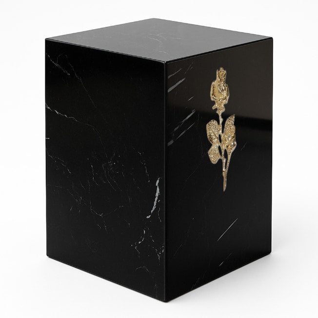 Black Marble Adult Urn