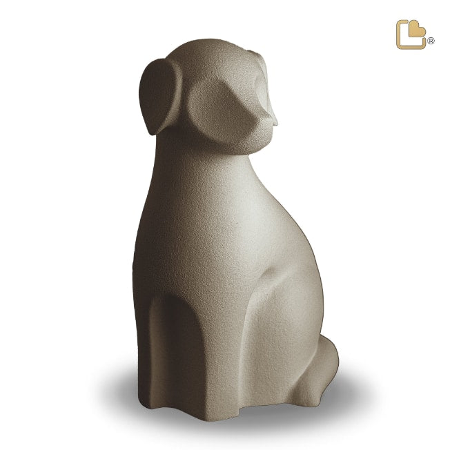 Dog Pet Urn in Porcelain