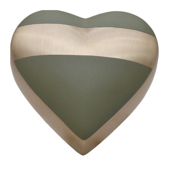 Luxa Sage Brass Heart Keepsake
