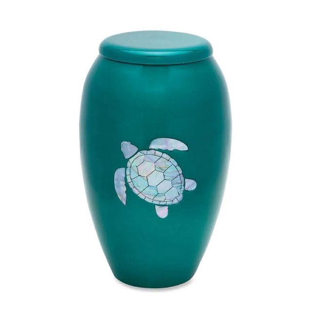 Sea Turtle Mother of Pearl Adult Urn