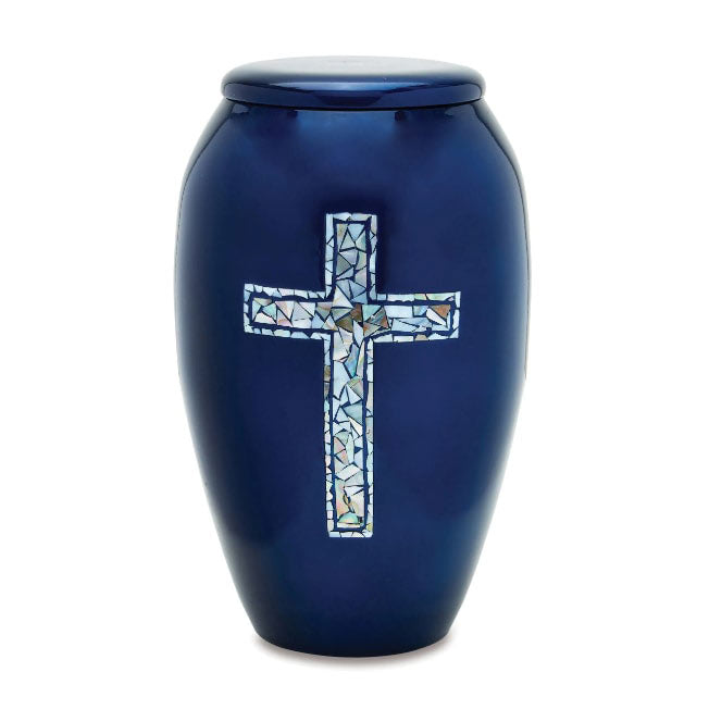 Blue Cross Adult Urn
