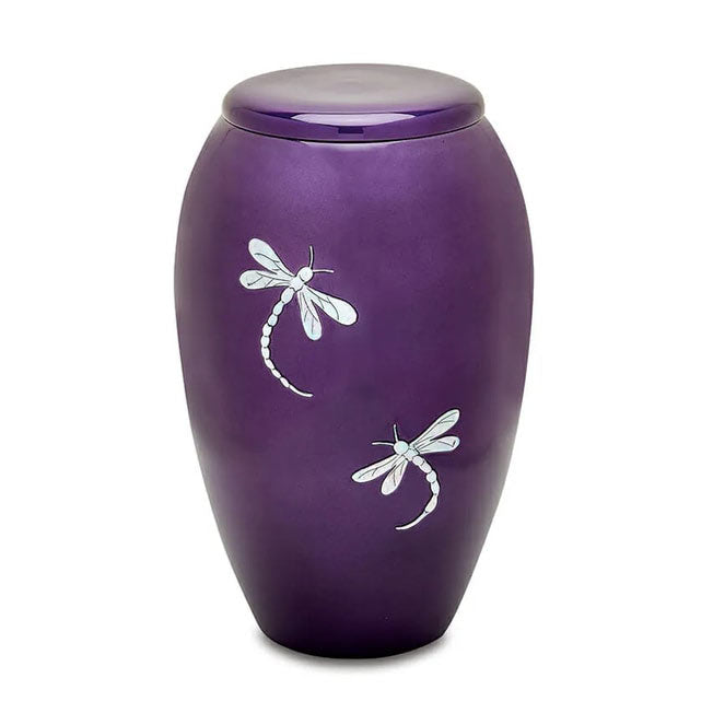 Lavender Dragonfly Adult Urn