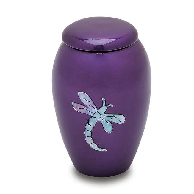 Lavender Dragonfly Cremation Keepsake