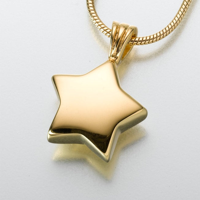 Urna con colgante de recuerdo de estrella