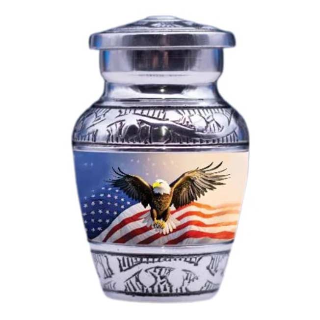 American Flag& Eagle - Keepsake Urn