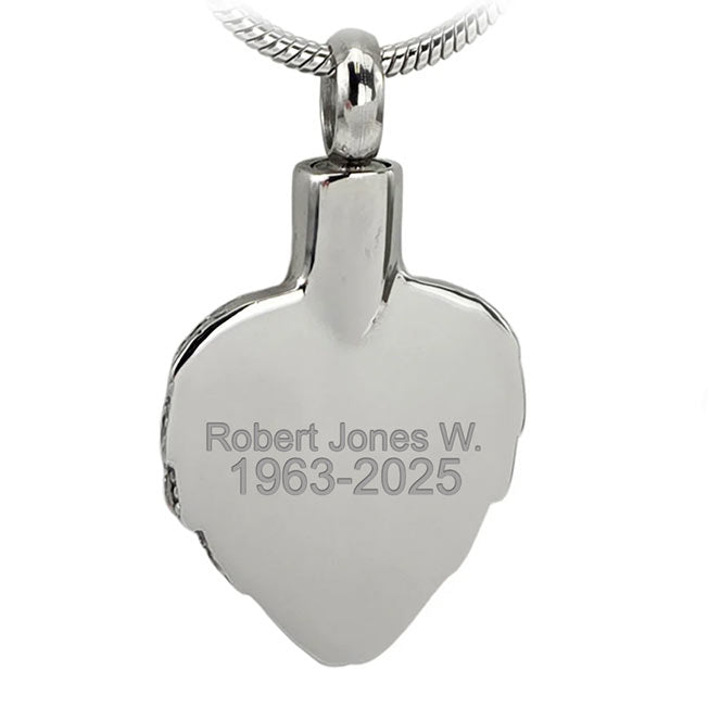 Winged Heart Stone Cremation Pendant
