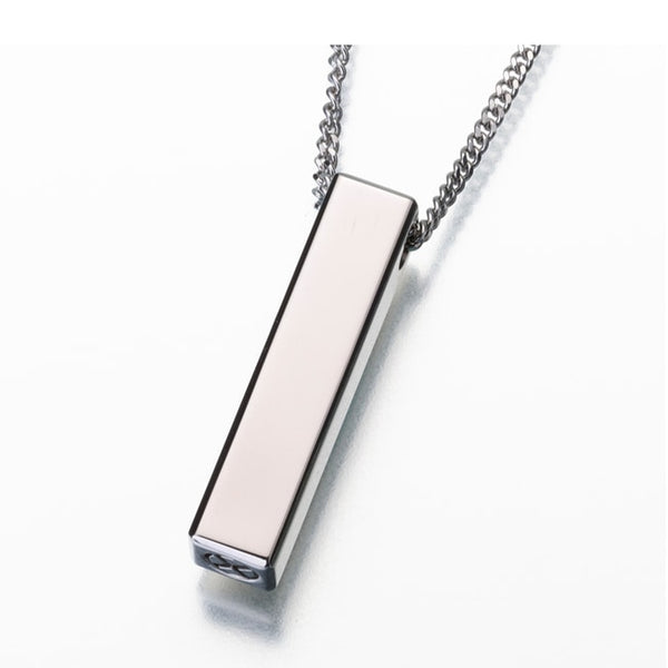 Colgante rectangular deslizante largo y estrecho de titanio
