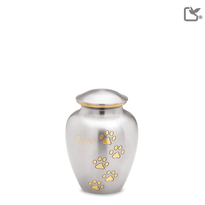 Urna clásica de peltre para mascotas