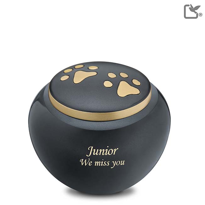 Klassische Kuschelurne für kleine Haustiere