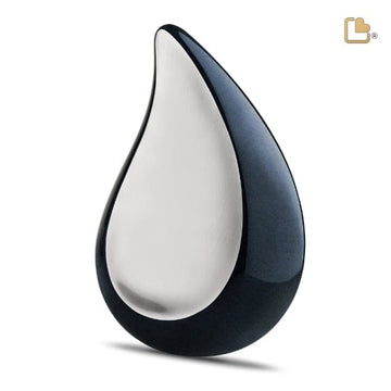 TearDrop Brushed Pewter Midnight Urn