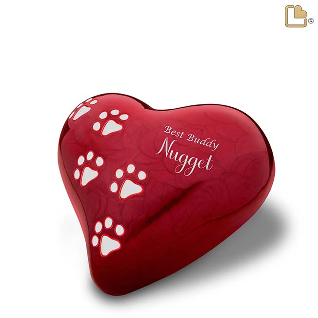 Urnas rojas nacaradas Heart Pet