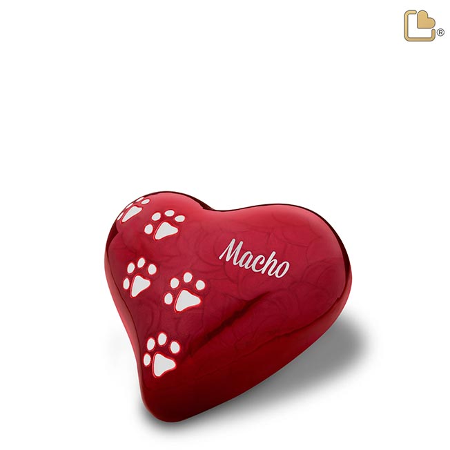 Urnas rojas nacaradas Heart Pet