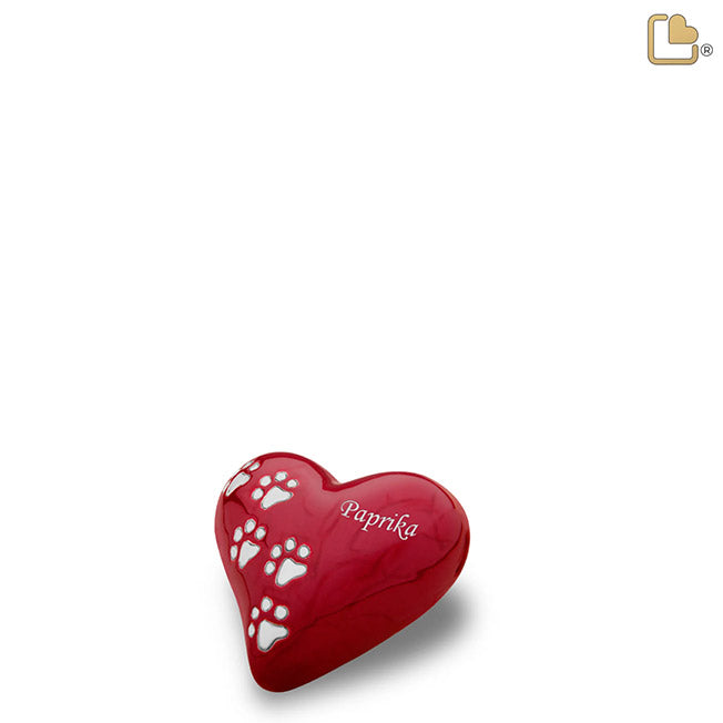 Urnas rojas nacaradas Heart Pet