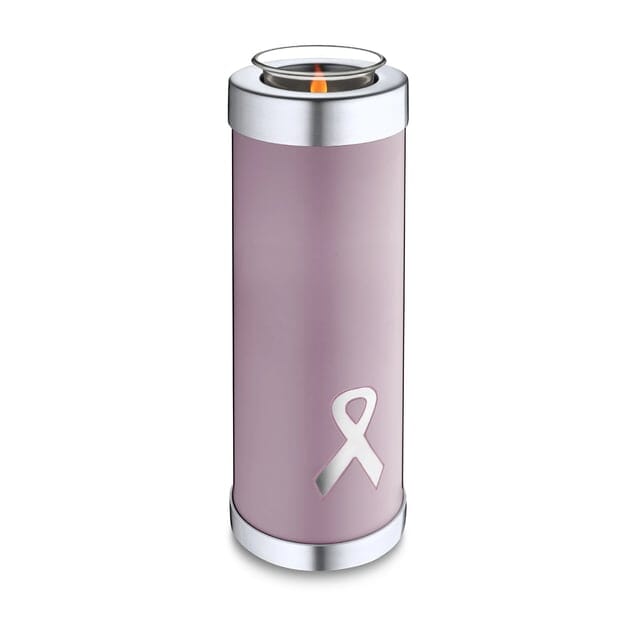 Tealight Tall Awareness Pink Keepsake Urn