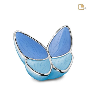 Blaue Urne „Wings of Hope“ für Kleinkinder
