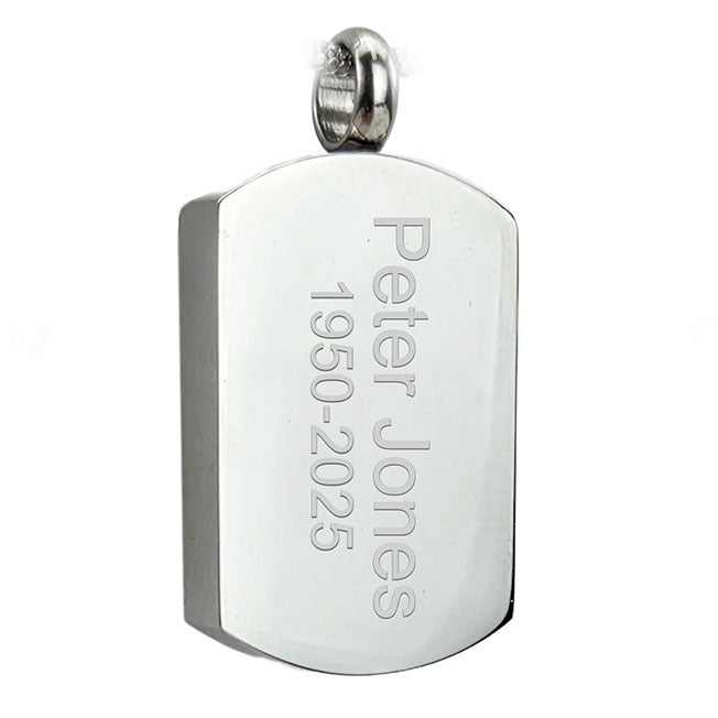 Puerto Rican Flag Tag, Cremation Pendant