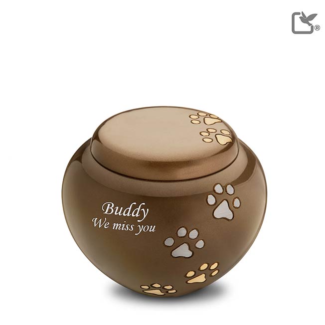 Bronze Cuddle Pet Urn