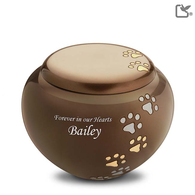 Bronze Cuddle Pet Urn