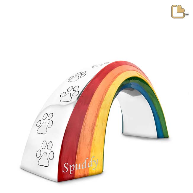 Die Haustierurne „Rainbow Bridge“.