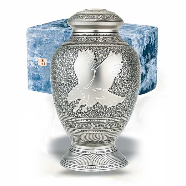 Eagle Solid Brass Cremation Urn