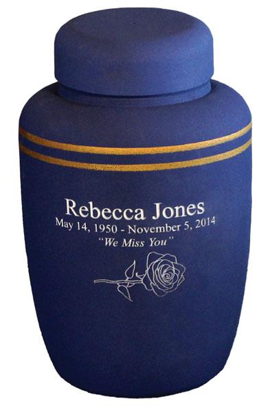 Navy, Gold Cornstarch Biodegradable Urns