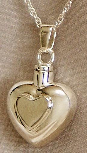 Double Heart Keepsake Pendant