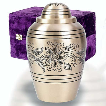 Brass Bouquet Solid Brass Cremation Urn