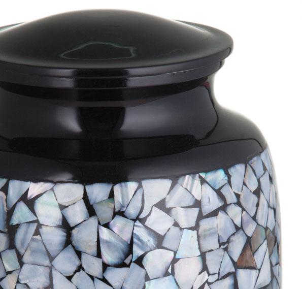 Mother of Pearl Inlay Mosaic cremation urn