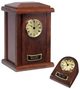Merlot Mini Clock Wood Keepsake