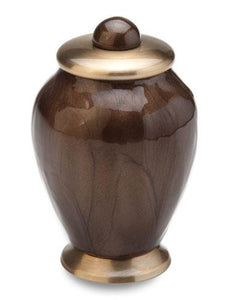 Simplicity Solid Brass Bronze Keepsake Urn