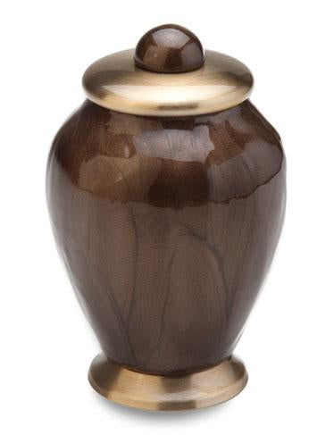 Simplicity Solid Brass Bronze Keepsake Urn