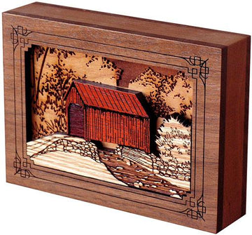 Covered Bridge Wood Keepsake