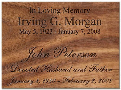 Companion Wood Urn with Inlay Doves