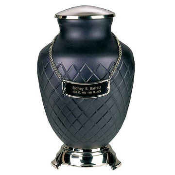 Hand-Cut ArtGlass Baroque Glass Cremation Urn