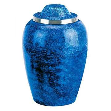 Urna de aleación para adultos, plomada azul cobalto
