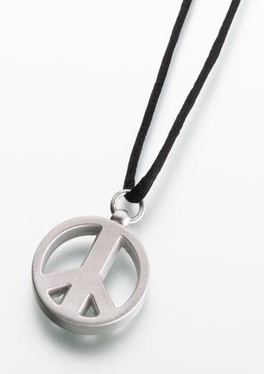 Pewter Peace Sign Pendant