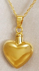 Plain Heart Keepsake Pendant