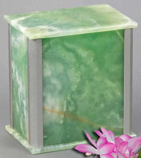 Solitude Green Onyx Urn