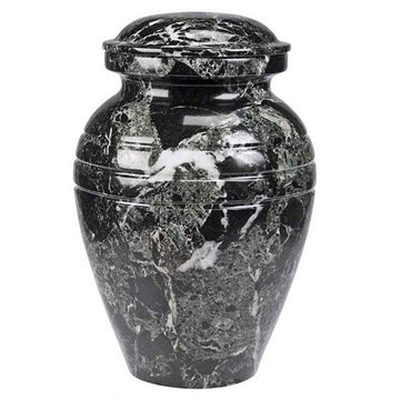 BlackGrain Marble Cremation Urn