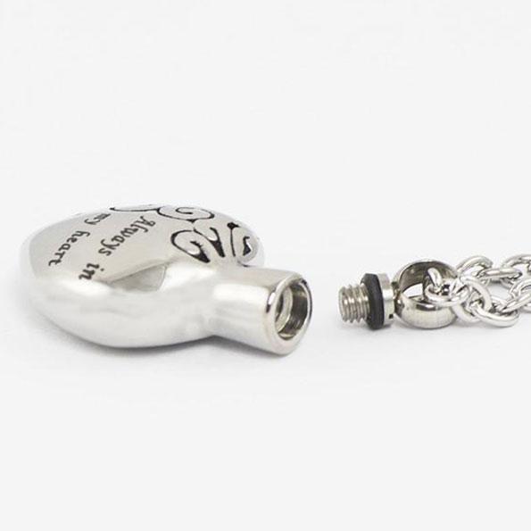 Heart Shaped Urn Necklace Cremation Jewelry - Main Image