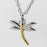 Dragonfly Cremation Necklace
