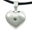 Full of Love Heart Cremation Pendant - Sterling Silver