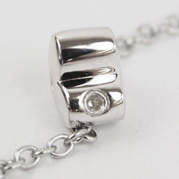 Heart Shaped Cremation Bead Charm - Sterling Silver