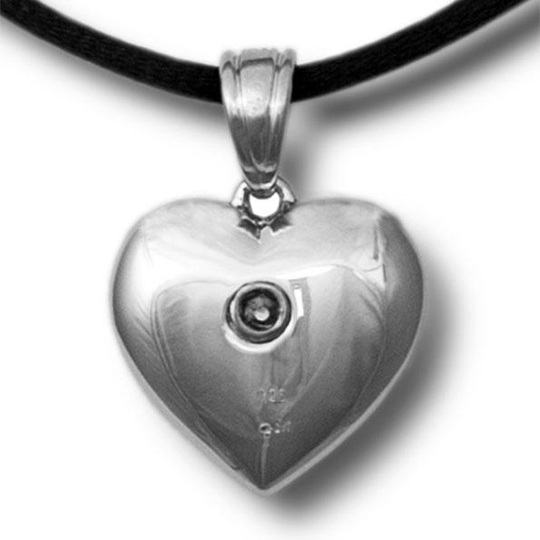 Paw Print on My Heart Cremation Pendant